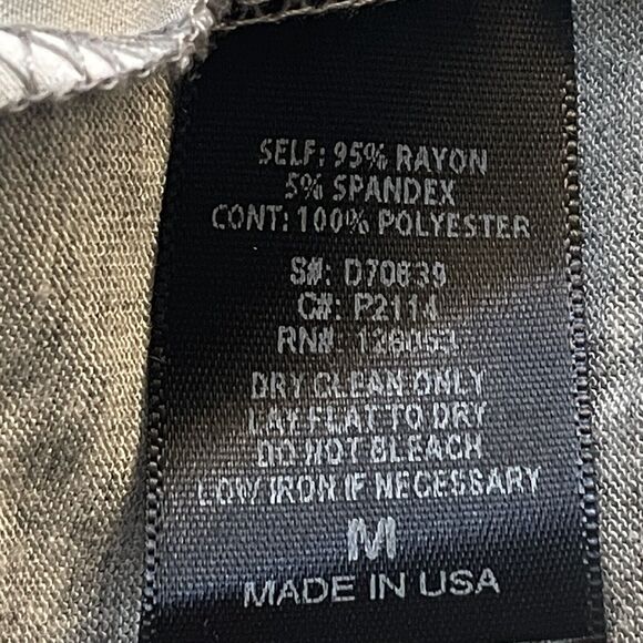 Potters Pot Bird Print and Black Lace Top Sz M Long Sleeves Loose Slouchy Boho - Picture 7 of 7